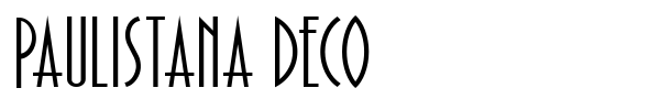 Paulistana Deco font