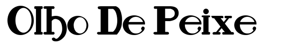 Olho De Peixe font preview