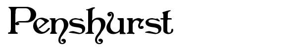Penshurst font preview