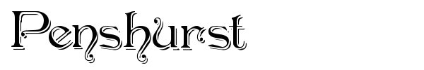 Penshurst font preview