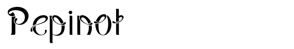 Pepinot font preview