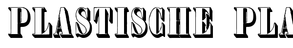 Plastische Plakat Antiqua font