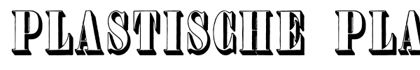 Plastische Plakat Antiqua font preview