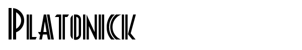 Platonick font
