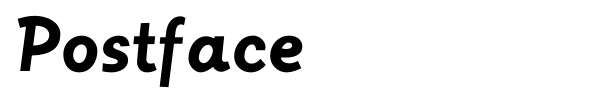 Postface font