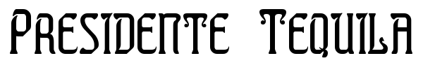 Presidente Tequila font