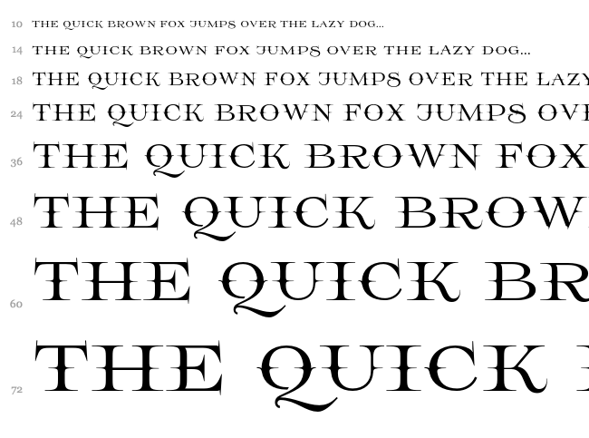 Prida 65 font waterfall
