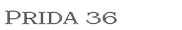 Prida 36 font