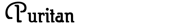 Puritan font preview