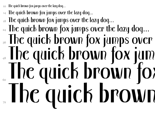 Qorker font waterfall