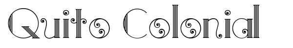 Quito Colonial font