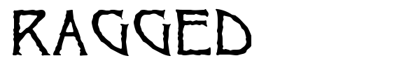 Ragged font