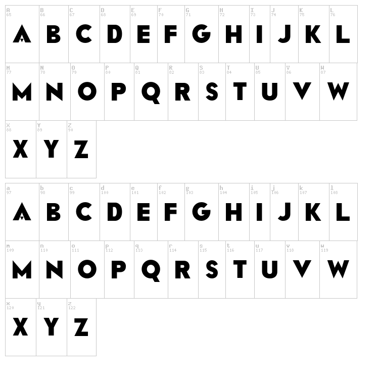 Rainfall font map