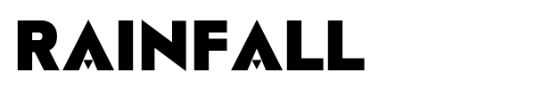 Rainfall font