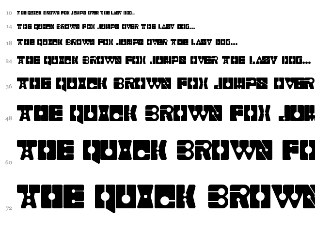Realismo font waterfall