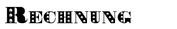 Rechnung font