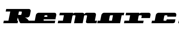 Remarcle font