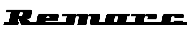 Remarcle font preview