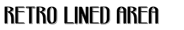 Retro Lined Area font
