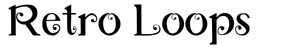 Retro Loops font