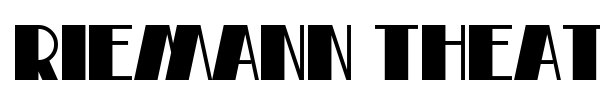 Riemann Theatre font