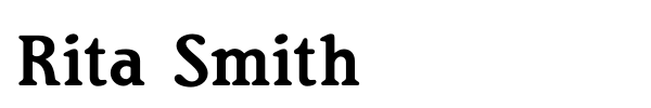 Rita Smith font preview