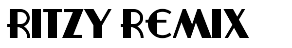 Ritzy Remix font preview