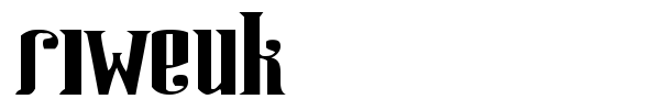 Riweuk font