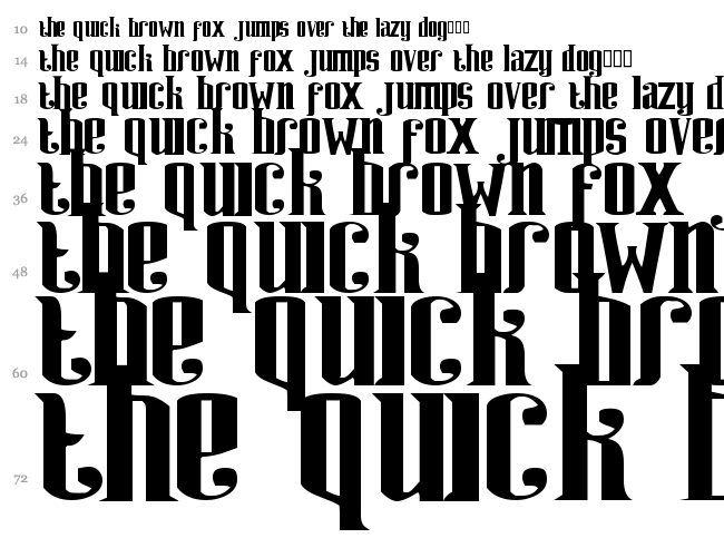Riweuk font waterfall