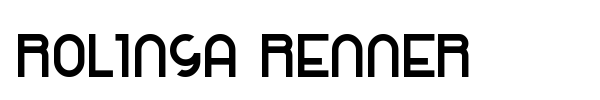 Rolinga Renner font