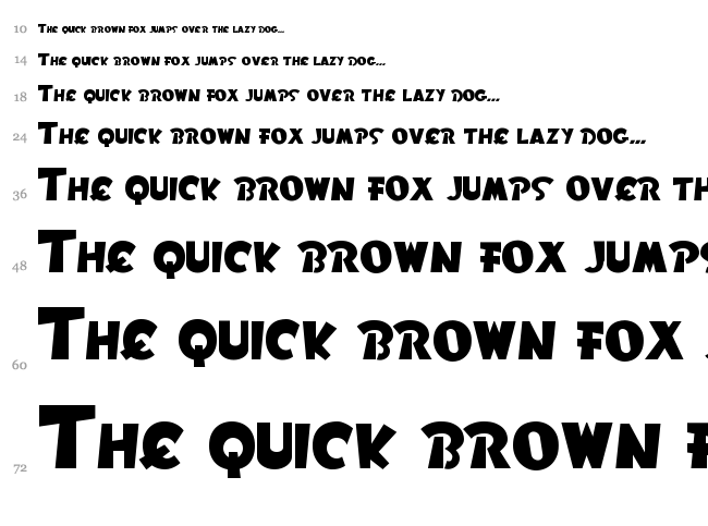 Rom font waterfall