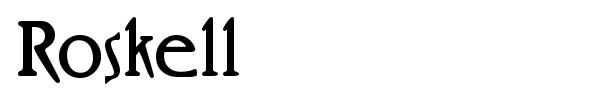 Roskell font