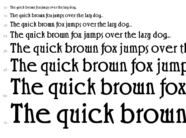 Roskell font waterfall