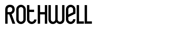 Rothwell font preview