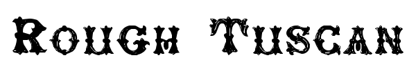 Rough Tuscan font