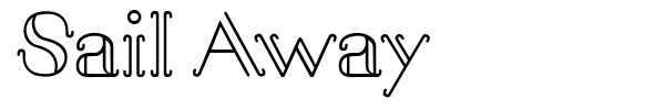 Sail Away font