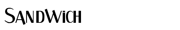 Sandwich font