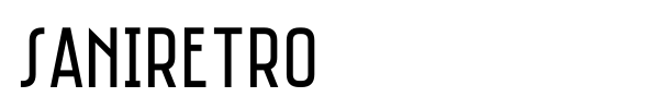 Saniretro font