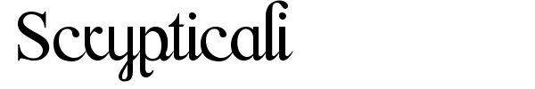 Scrypticali font