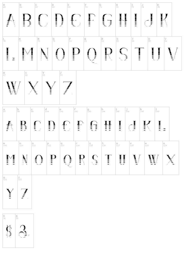 Senandung Malam font map