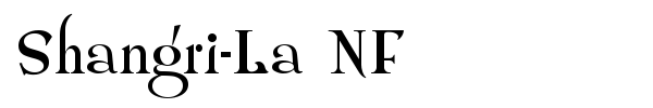 Shangri-La NF font