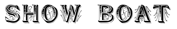 Show Boat font preview