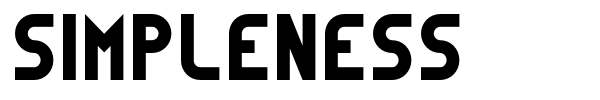 Simpleness font