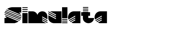 Simulata font