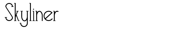 Skyliner font