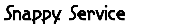 Snappy Service font