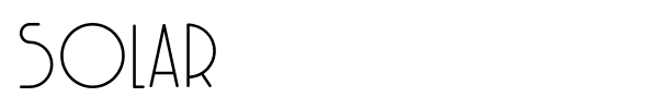 Solar font preview
