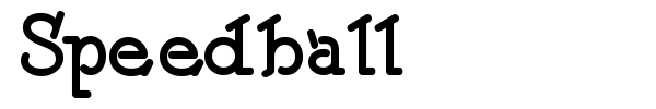 Speedball font