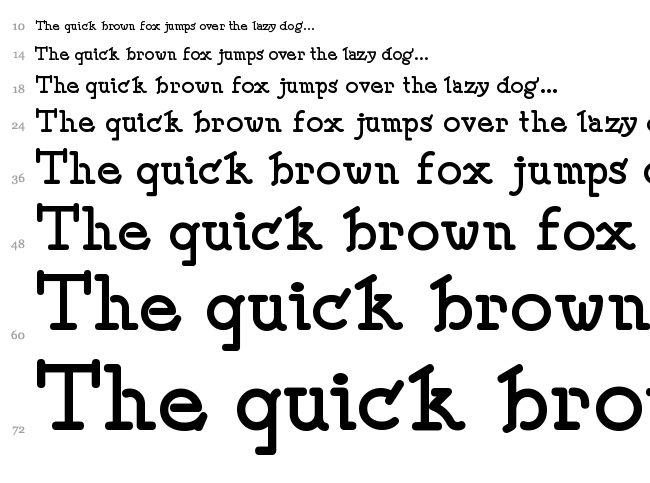 Speedball font waterfall