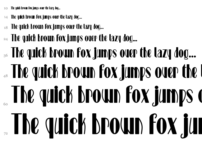 Stage font waterfall